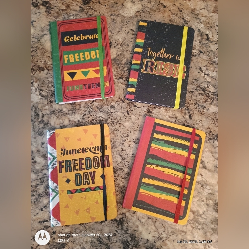 Colorful Juneteenth Themed Notebooks Set - Picture 2 of 4